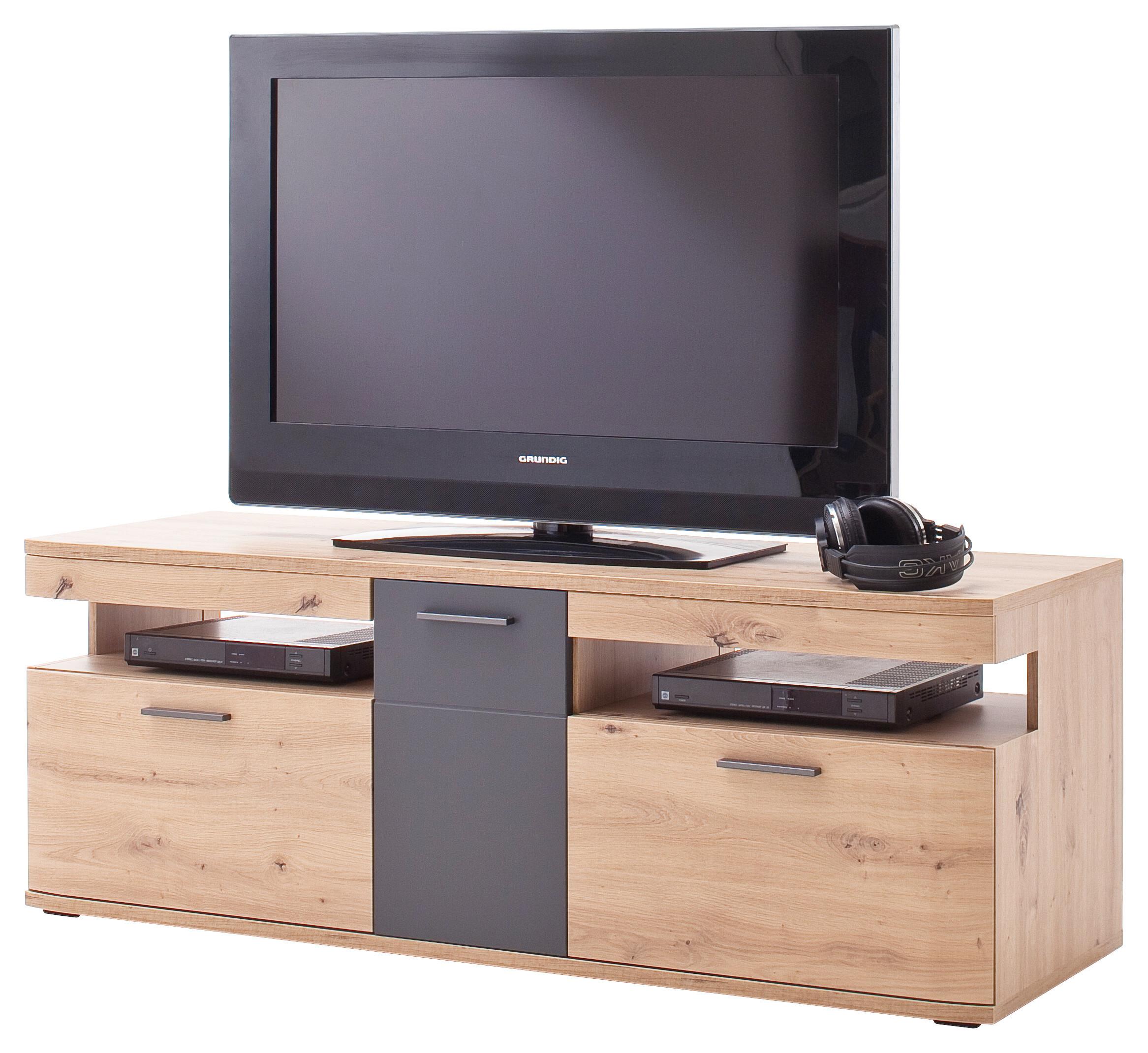 TV-Element Cortona B: 150 cm Anthrazit/Eiche Dekor