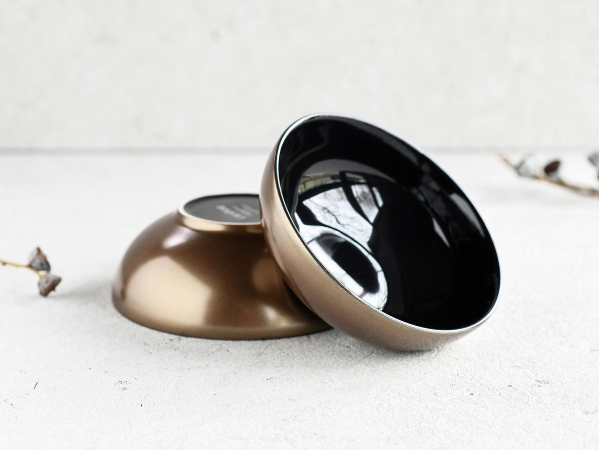 Sada misiek zlatá/černá - černá/barvy zlata, Basics, keramika (16cm) - Creatable