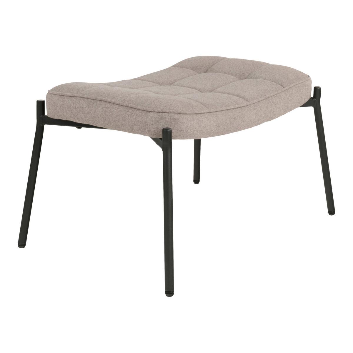 Hocker Glasgow Hellgrau, B/h/t: 63x39x42,5cm - Hellgrau, Basics, Textil (63/39/42,5cm)
