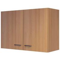 Küchenoberschrank Nano 80 cm Buche Dekor 2 Drehtüren - Buchefarben, MODERN, Holzwerkstoff (80/54/32cm) - FlexWell