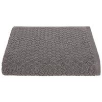 Duschtuch Elena Baumwolle 450 G/m2 Anthrazit 70x140 Cm - Anthrazit, MODERN, Textil (70/140cm) - Luca Bessoni