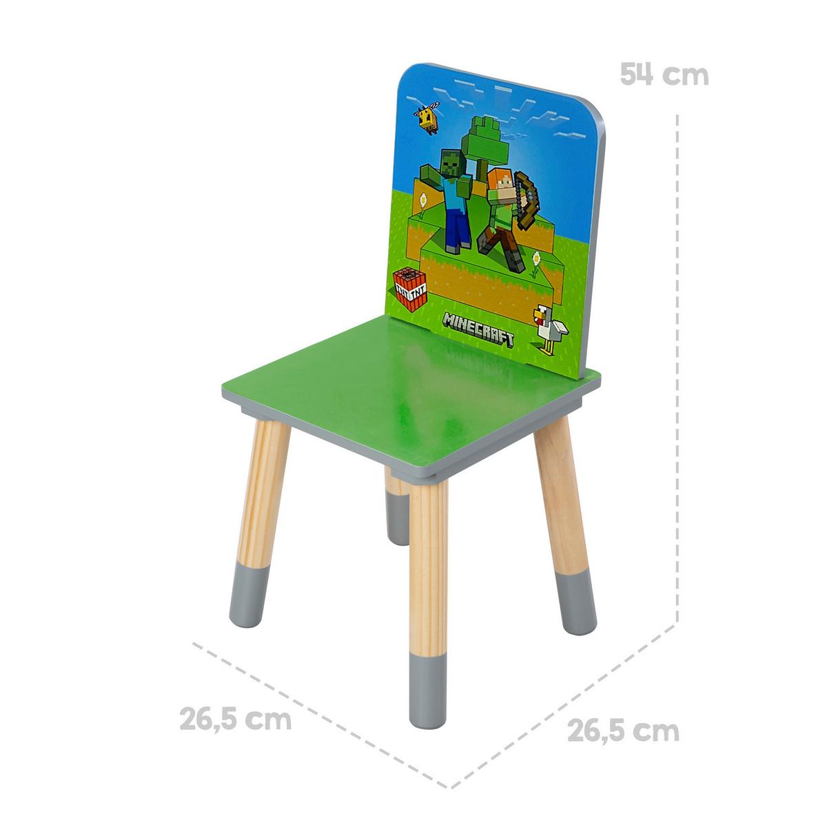 Kindersitzgruppe Minecraft - Multicolor, MODERN, Holz/Holzwerkstoff (60/50/49cm) - Minecraft