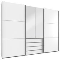 Tolóajtós Szekrény Magic 300/236cm - ezüst/fehér, Modern, faalapú anyag (300/236/65cm) - MID.YOU