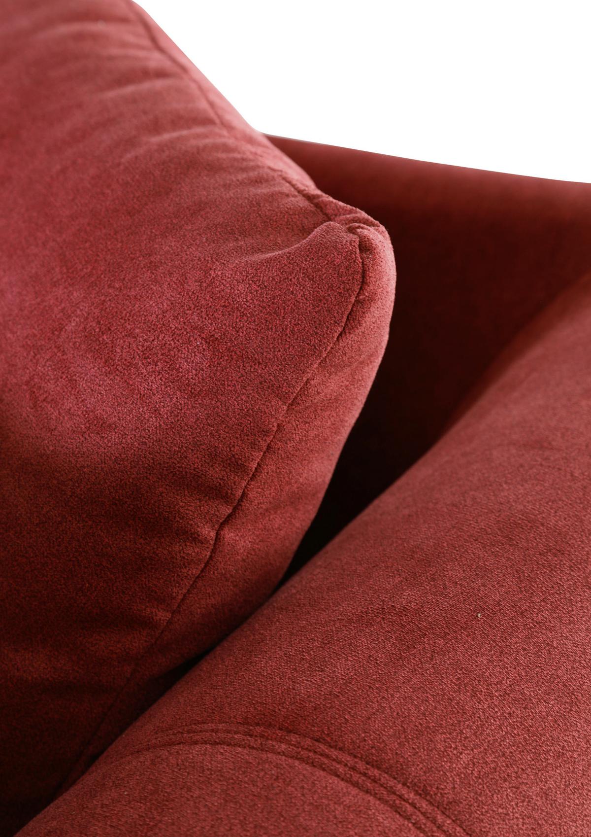 Bigsofa Lamour - Dunkelbraun/Rot, KONVENTIONELL, Holz/Textil (270/80/110cm) - Livetastic
