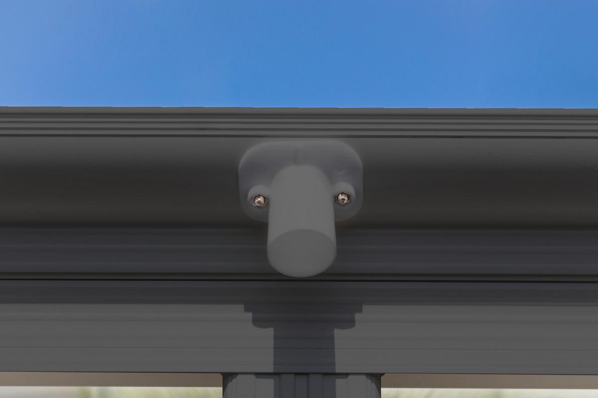 Carport 505x300 Cm Aluminium, Wetterbeständig - Anthrazit, Basics, Kunststoff/Metall (300/220/505cm)