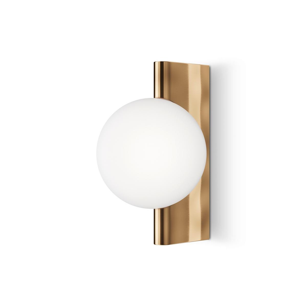 Wandleuchte Avant-Garde - Messingfarben/Weiß, Trend, Glas/Metall (18/30/21,5cm) - MAYTONI