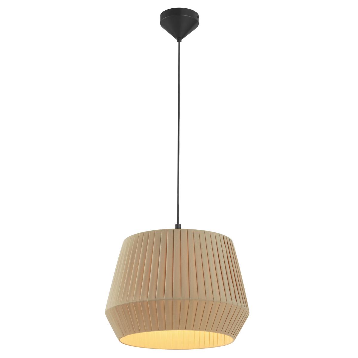 Hängeleuchte Beige B: 40 cm - Beige, Natur, Textil (40/34cm) - Nordlux