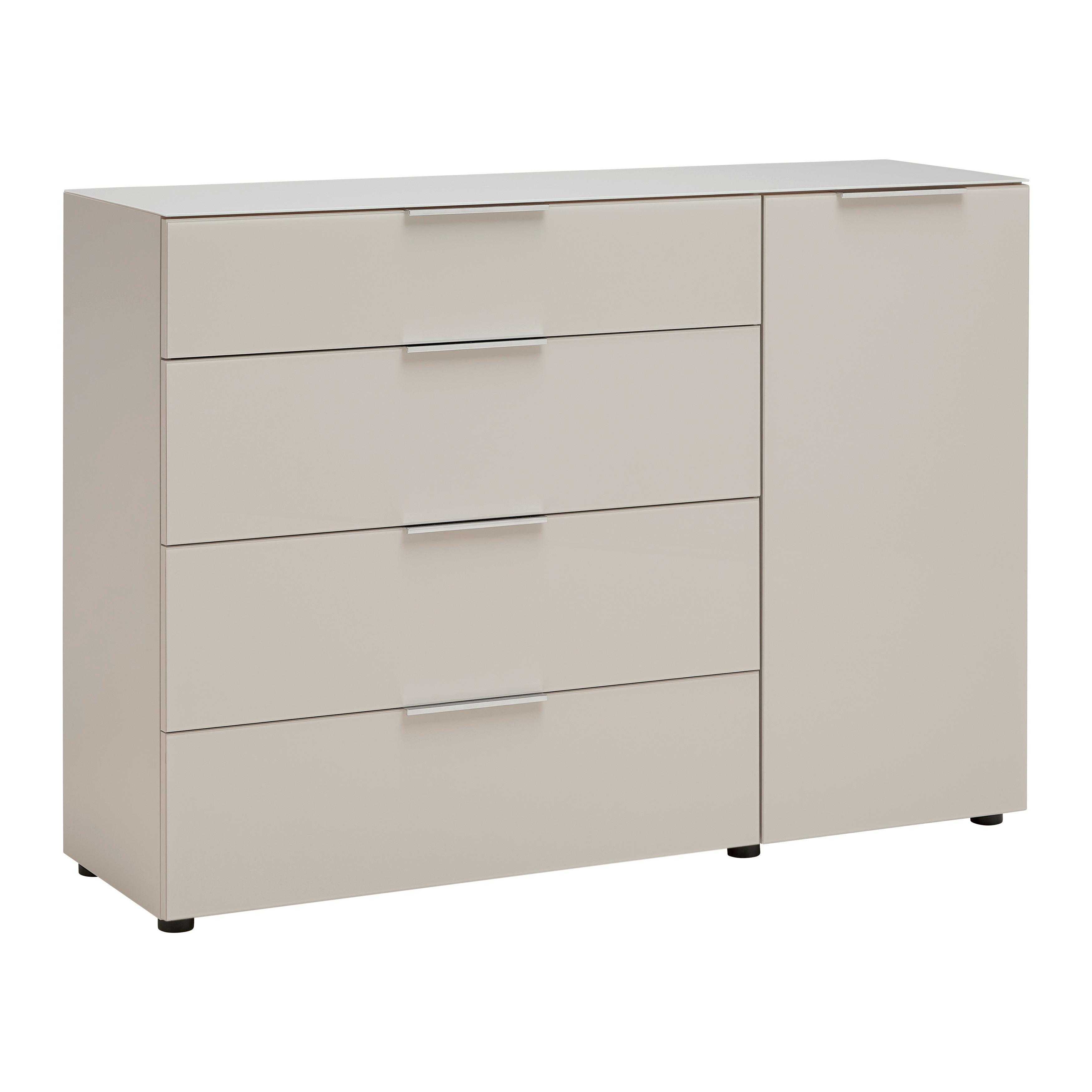 Kommode Siena Kaschmirfarben - černá/kašmírová, Moderní, kov/kompozitní dřevo (135/99/40cm) - Mömax