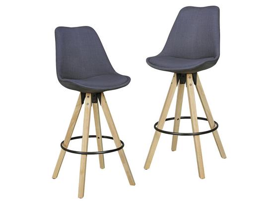 Barhocker-Set Lima 2-Er Set Anthrazit - Eichefarben/Anthrazit, Design, Holz/Textil (49/113/49cm) - Livetastic Barhocker-Set Lima 2-Er Set Anthrazit - Eichefarben/Anthrazit, Design, Holz/Textil (49/113/49cm) - Livetastic