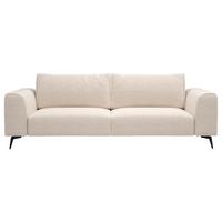 Trojmiestna pohovka SEUL, krémová - čierna/krémová, Design, kov/drevo (246/87/88cm) - MID.YOU