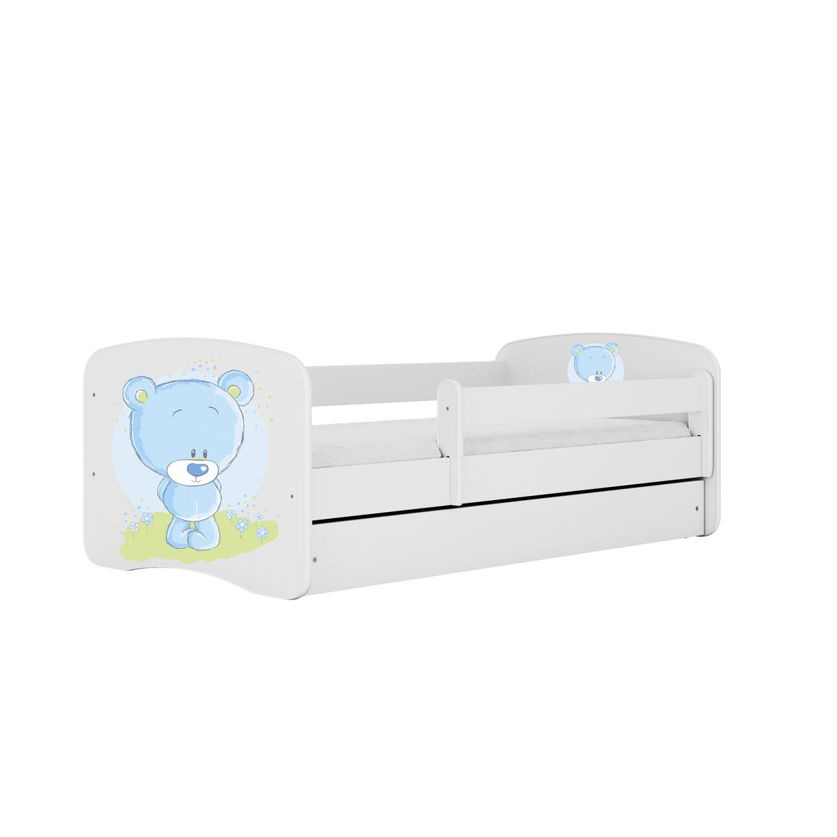 Kinder-/Juniorbett Babydreams Inkl. Matratze 80x160 - Birkefarben/Weiß, MODERN, Holz/Holzwerkstoff (80/160cm) - MID.YOU