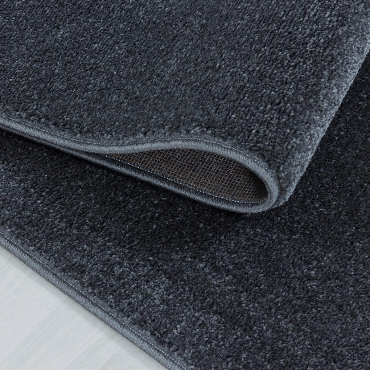 Hochflor Teppich Grau Rio 80x150 cm - Grau, Basics, Textil (80/150cm)