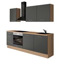 Küchenleerblock Ip1200 - Eichefarben/Graphitfarben, Design, Holzwerkstoff (230cm) - Impuls