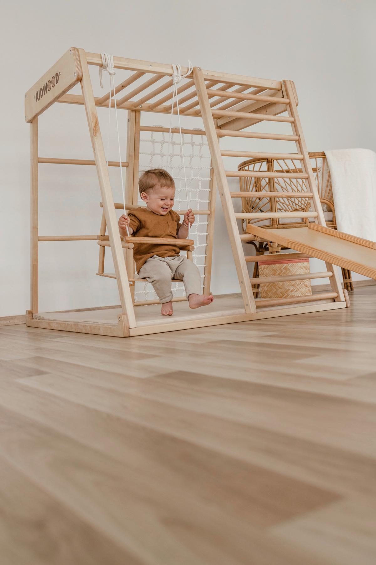 Babyschaukel natur 30x30 cm - Birkefarben, Basics, Holz (30/30/30cm) - CLIFF