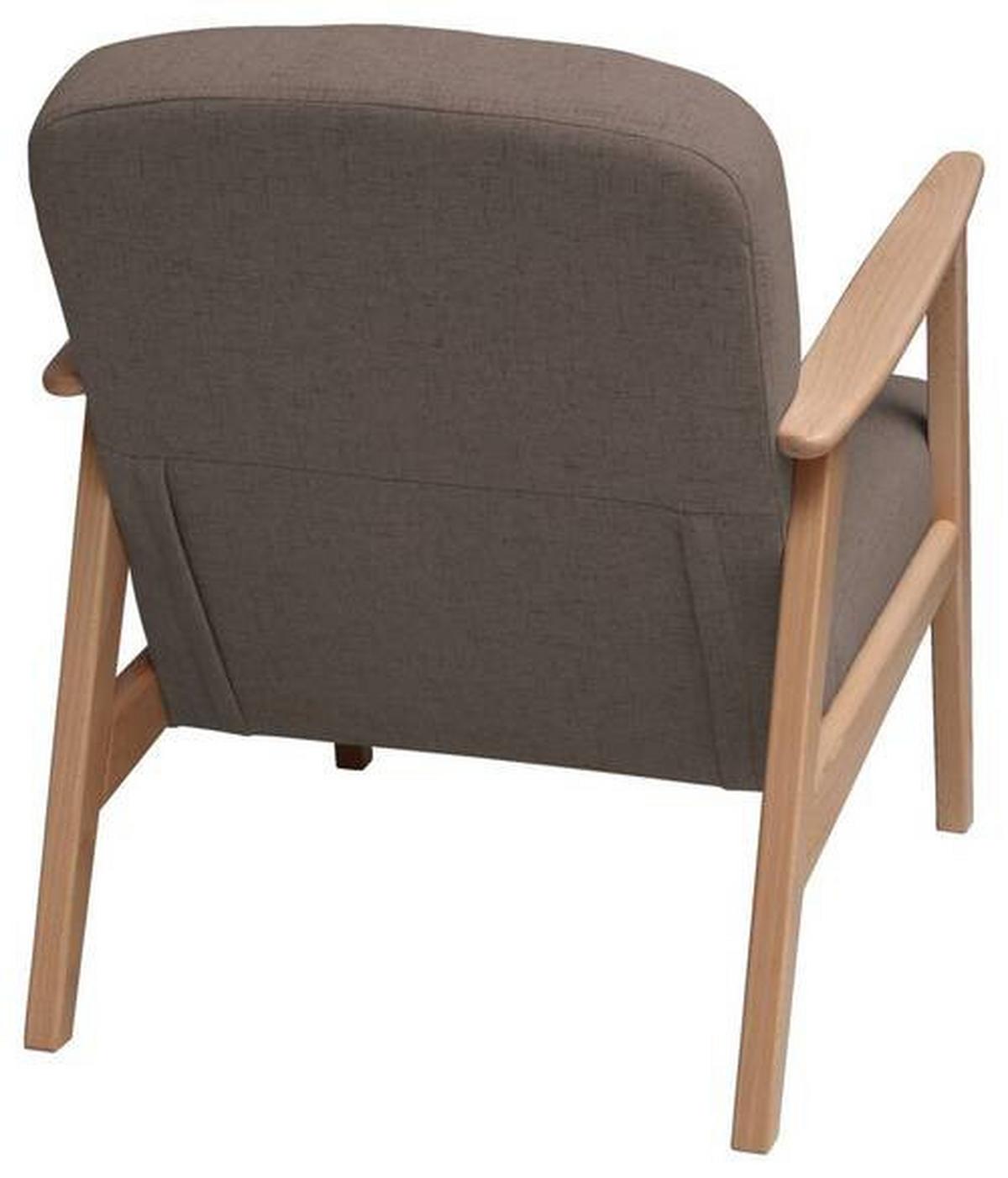 Sessel Retro - Hellbraun/Buchefarben, MODERN, Holz/Textil (63/78/78cm) - Livetastic