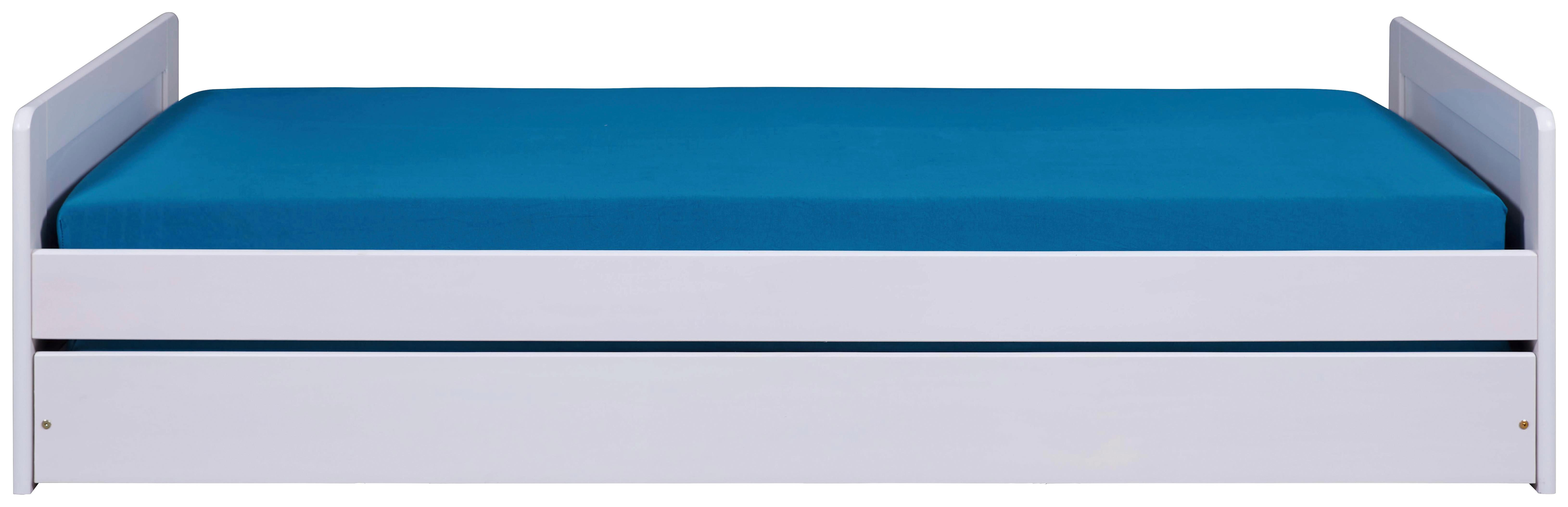 Ausziehbett Surf - Weiß/Naturfarben, MODERN, Holz (90/190cm) - MID.YOU