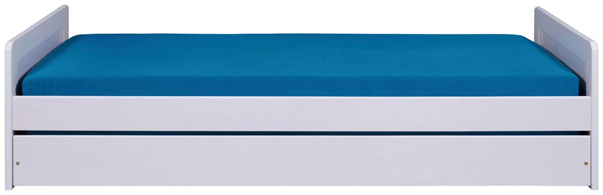 Ausziehbett Surf - Weiß/Naturfarben, MODERN, Holz (90/190cm) - MID.YOU