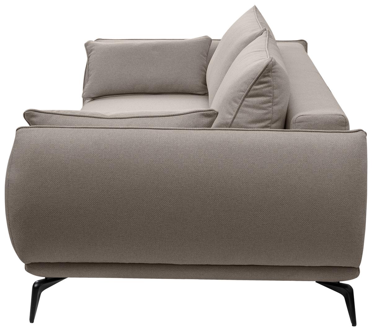 3-Sitzer-Sofa Cavo, Hellbraun B: 249 cm - Hellbraun/Creme, MODERN, Textil (249/86/118cm) - MID.YOU
