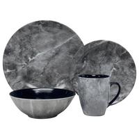 Kombiservice Ronald - Schwarz/Grau, Design, Keramik - James Wood