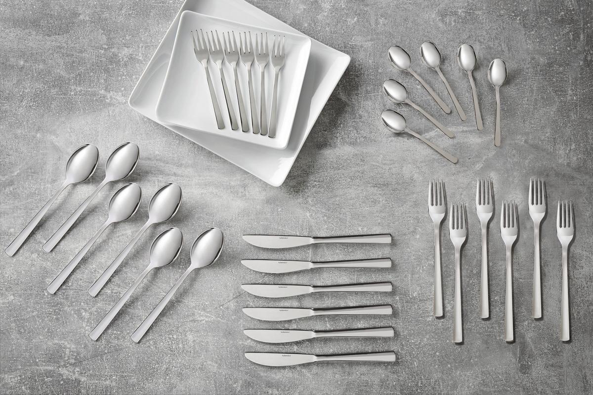 Besteckset Sette - Silberfarben, Basics, Metall - Collini
