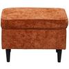 Hocker Oskar Terracotta B: 63 Cm - Terracotta/Schwarz, KONVENTIONELL, Textil (63/43/42cm) - MID.YOU