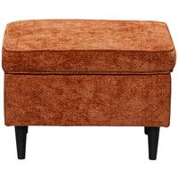Hocker Oskar Terracotta B: 63 Cm - Terracotta/Schwarz, KONVENTIONELL, Textil (63/43/42cm) - MID.YOU
