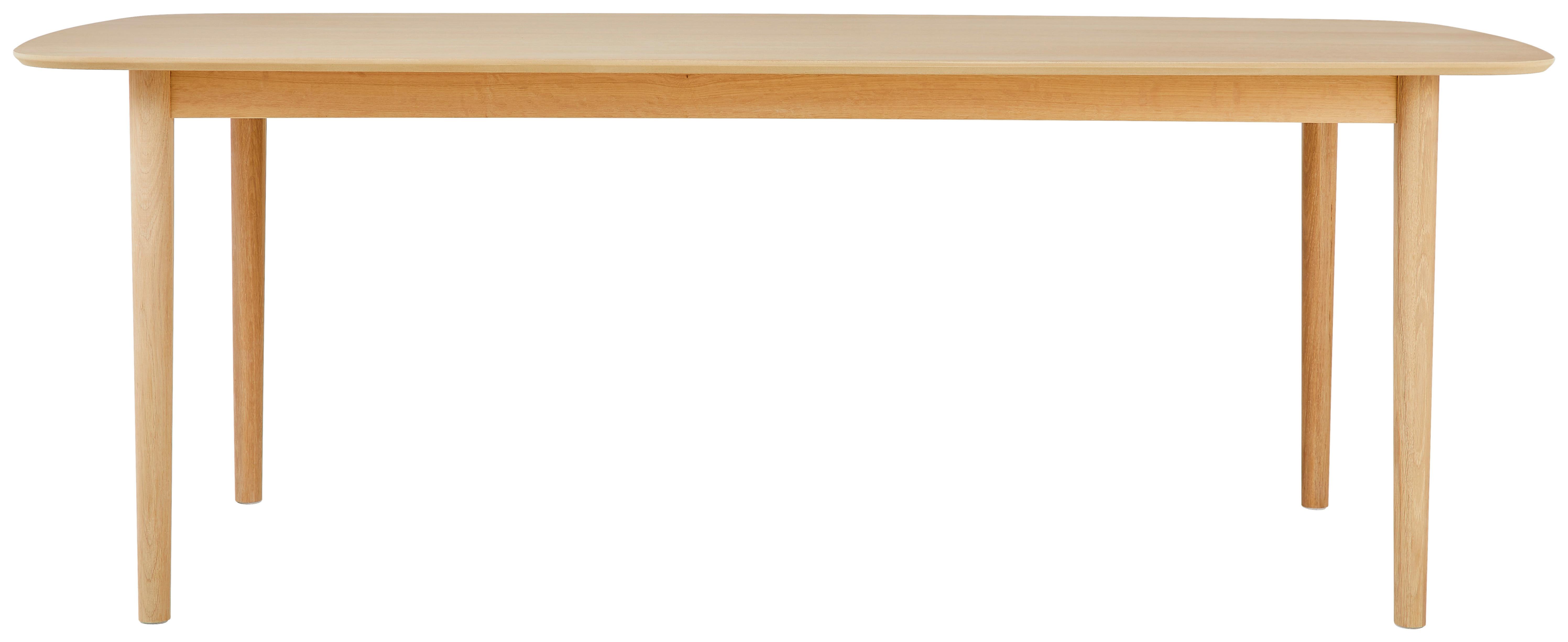 Jedálenský stôl dub dyha olejovaný 210x100 - farba duba, Modern, drevo (210/75/100cm) - MID.YOU