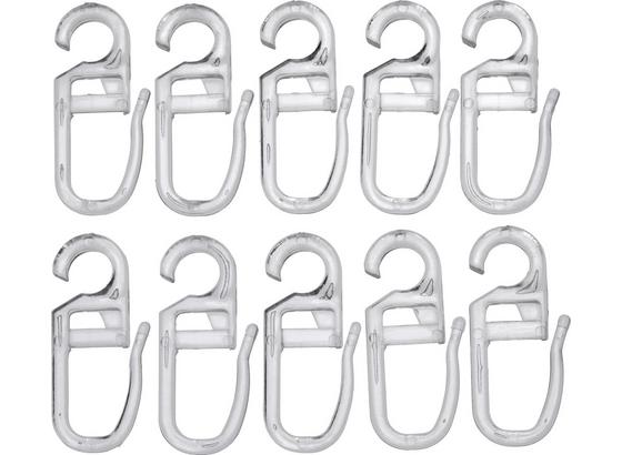 Riasiace Háčiky Anni - číre, plast (0.5/2.6cm) - Mömax modern living Riasiace Háčiky Anni - číre, plast (0.5/2.6cm) - Mömax modern living