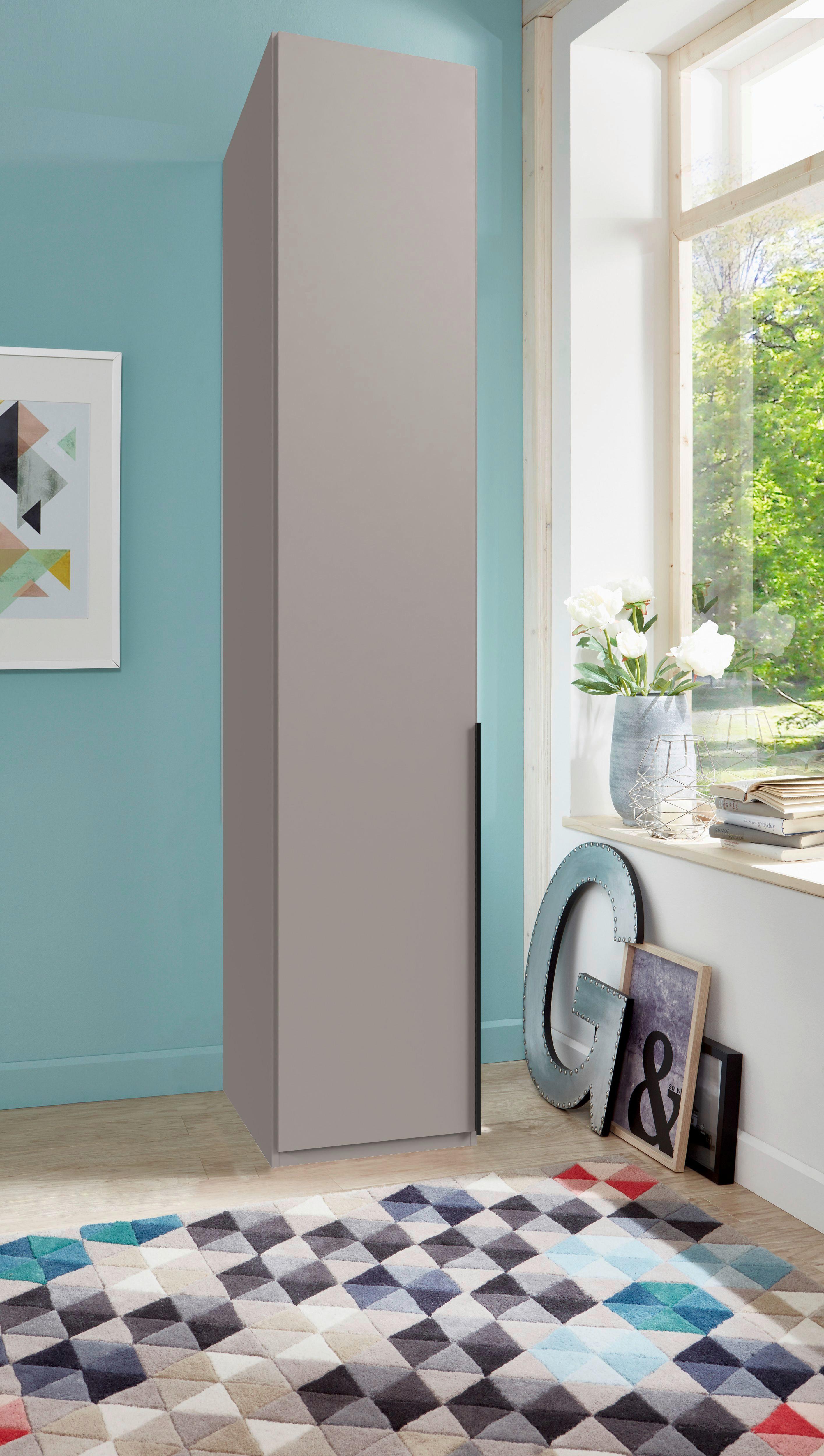 Drehtürenschrank Ny A Black Grau/sahara B: 45 Cm - Grau/Sahara, MODERN, Holzwerkstoff (45/236/58cm) - MID.YOU