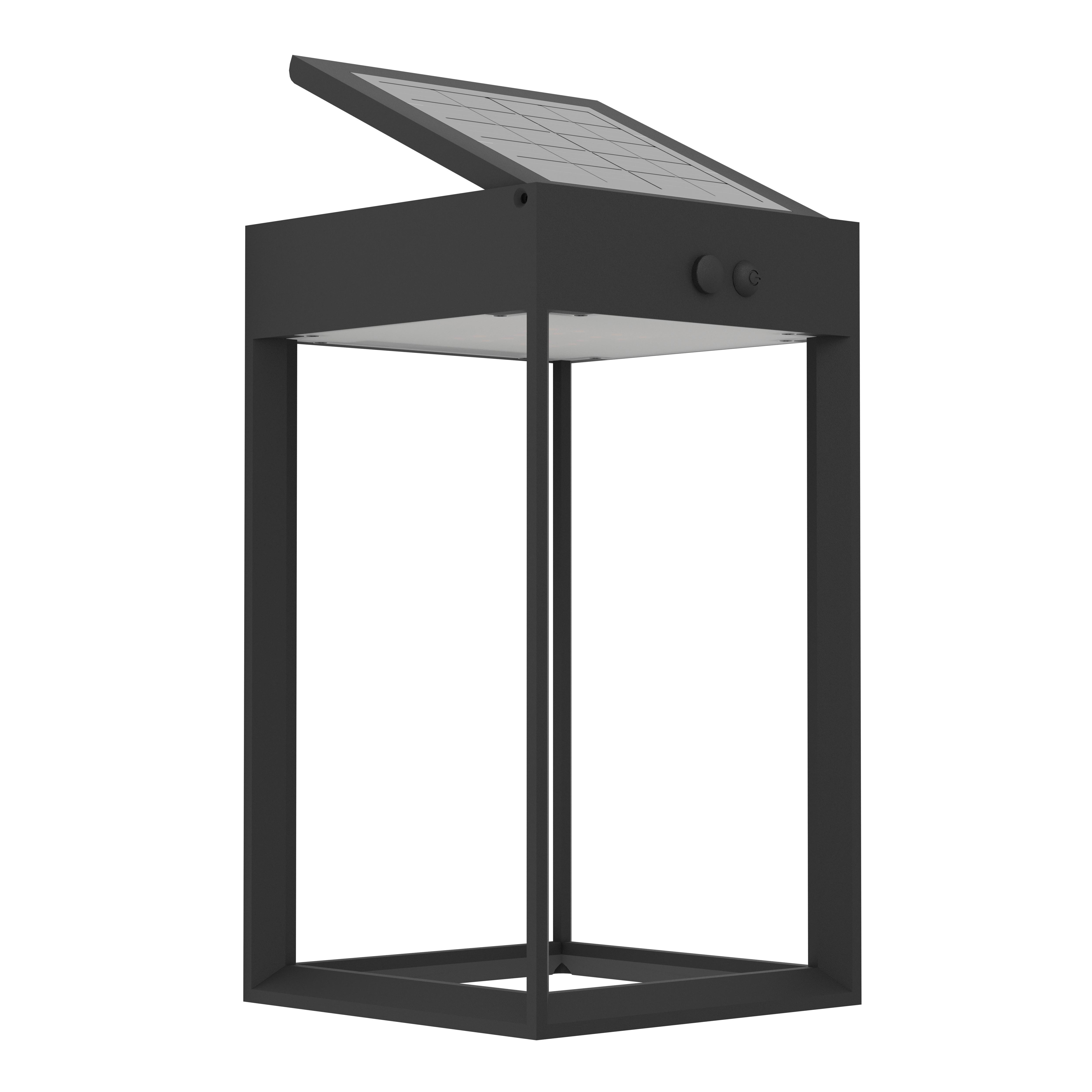Solarleuchte 901083 Suzzara - Schwarz/Weiß, Design, Kunststoff (25/14/14cm) - Eglo