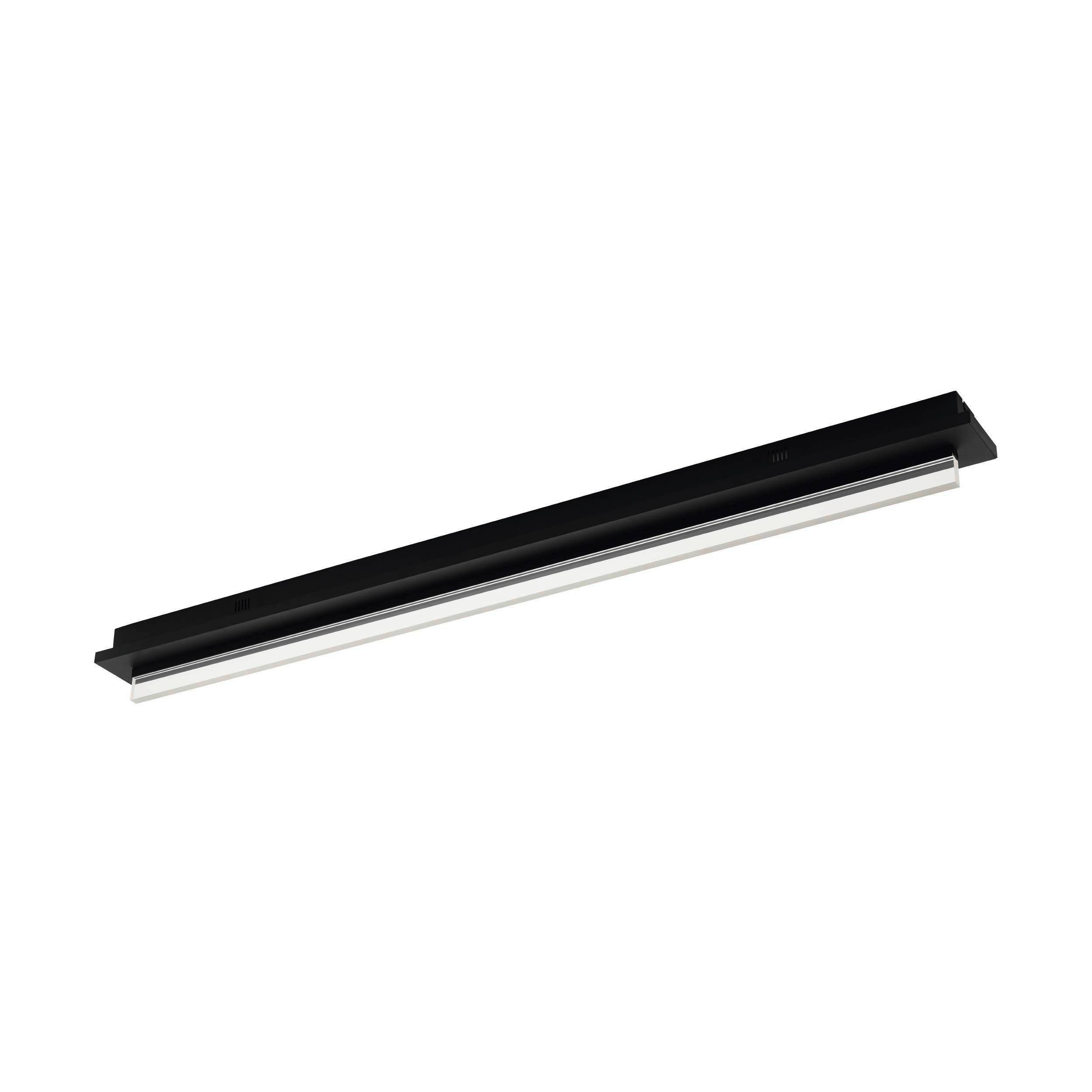Deckenleuchte 98494* Spadafora - Schwarz/Weiß, Design, Kunststoff/Metall (116/8/10cm) - Eglo