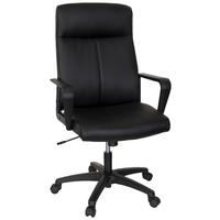 Drehstuhl Lisso Schwarz - Schwarz, MODERN, Kunststoff/Textil (63/116/66cm) - MID.YOU