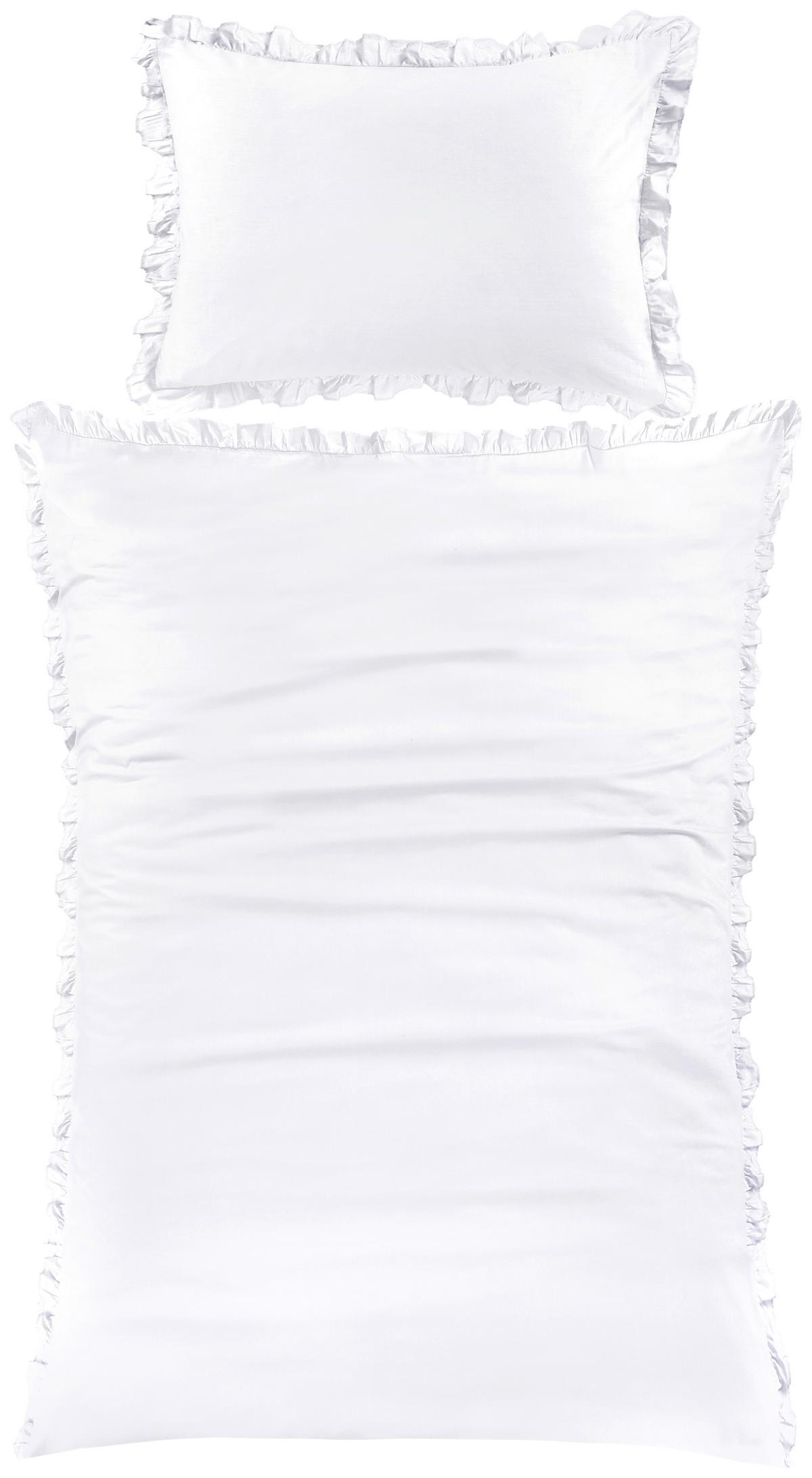 Ágyneműhuzat-garnitúra Nicoletta - fehér, Romantik / Landhaus, textil - James Wood