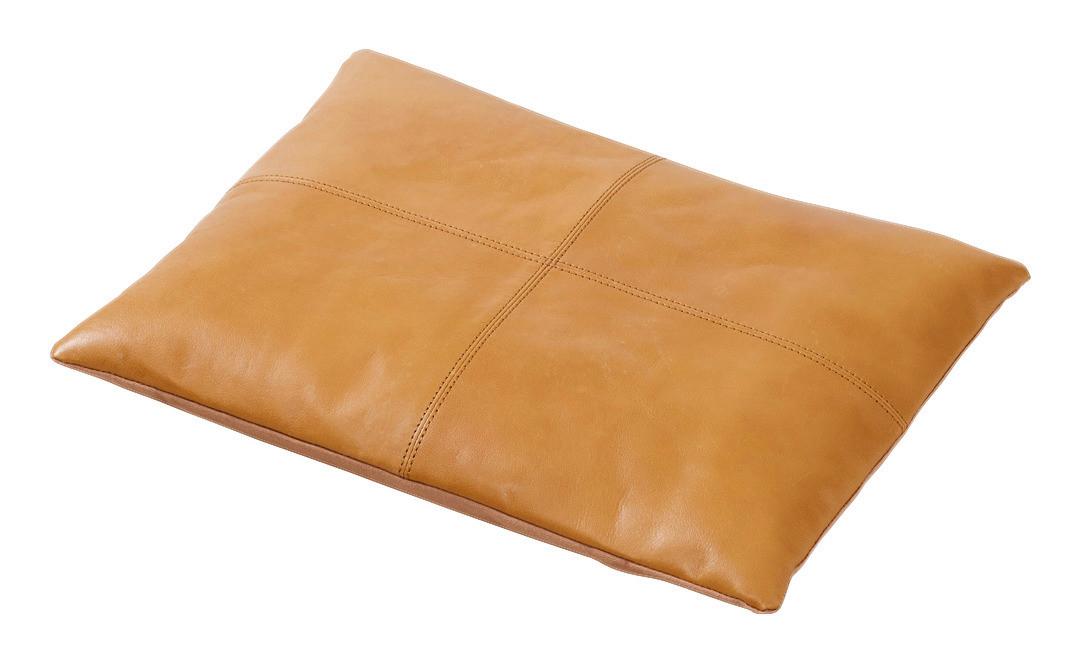 Bankauflage Lederkissen Braun B: 45 cm - Braun, Design, Leder (45/3/35cm) - MID.YOU