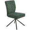 Stuhl Ellen Webstoff Grün, B: 49 Cm - Schwarz/Grün, MODERN, Textil/Metall (49/91/66cm)