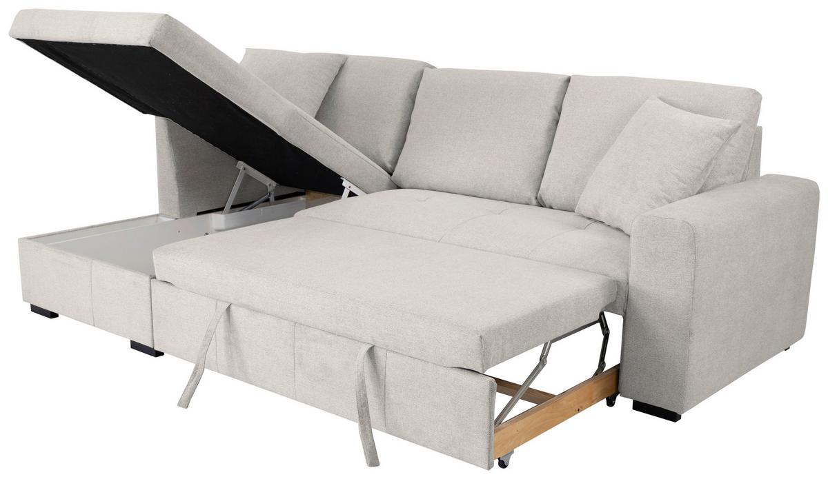 Ecksofa Lukas Creme S: 158x239 Cm - Creme, Trend, Textil (158/239cm)