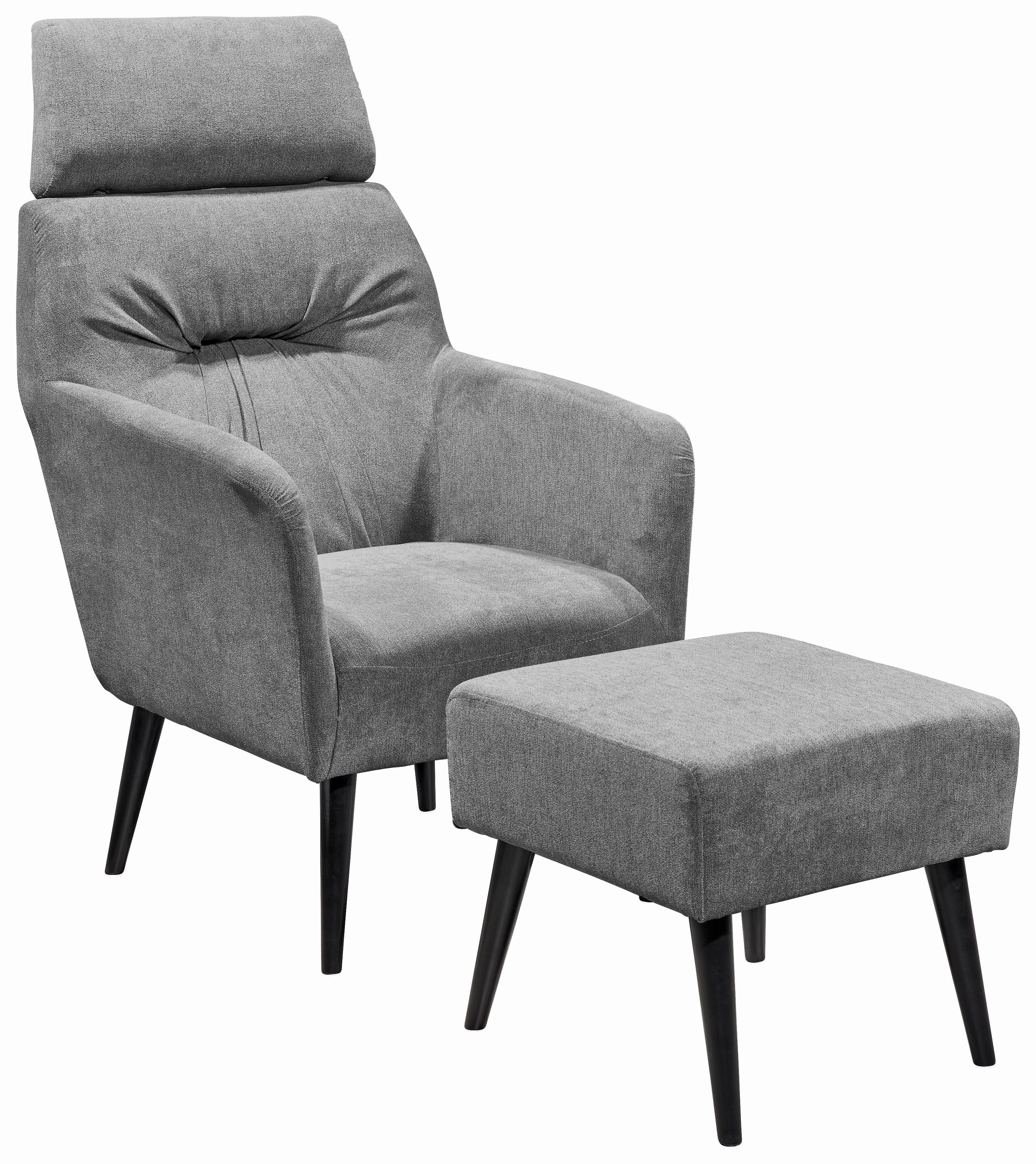 Kreslo S Taburetkou Andre, Svetlosivé