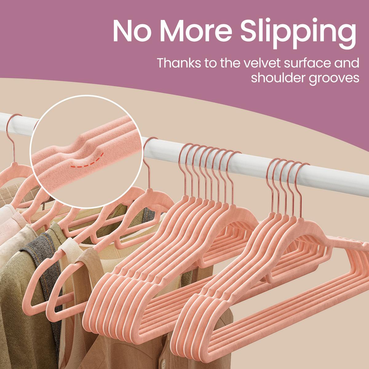 Kleiderbügel Rosa B: 42,7 cm - Rosa, Basics, Kunststoff/Metall (42,7/22/0,6cm)
