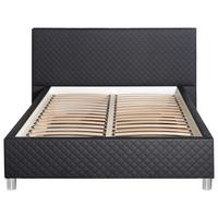 Kárpitozott Ágy Panna 180/200 Cm - bézs/fekete, Romantik / Landhaus, textil (180/200cm)