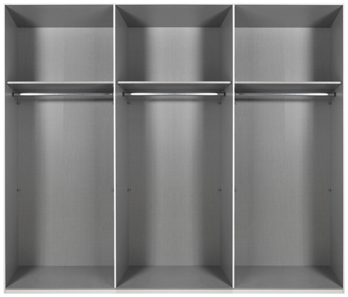 Drehtürenschrank Andorra Weiß B: 300 Cm - Weiß, MODERN, Holzwerkstoff (300/216/58cm) - MID.YOU