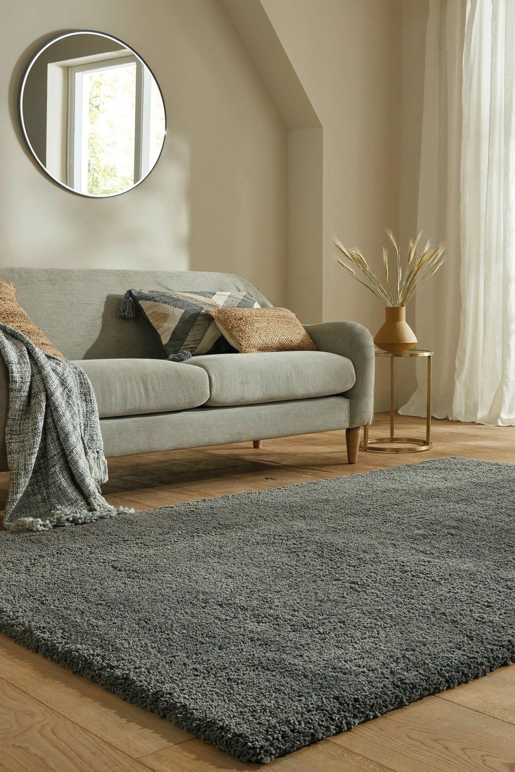Shaggy Feather Soft Dunkelgrau160x230 - Dunkelgrau/Grau, Basics, Textil (160/230cm)