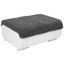 Hocker Multi - Chromfarben/Dunkelgrau, MODERN, Textil (100/43/80cm) Hocker Multi - Chromfarben/Dunkelgrau, MODERN, Textil (100/43/80cm)