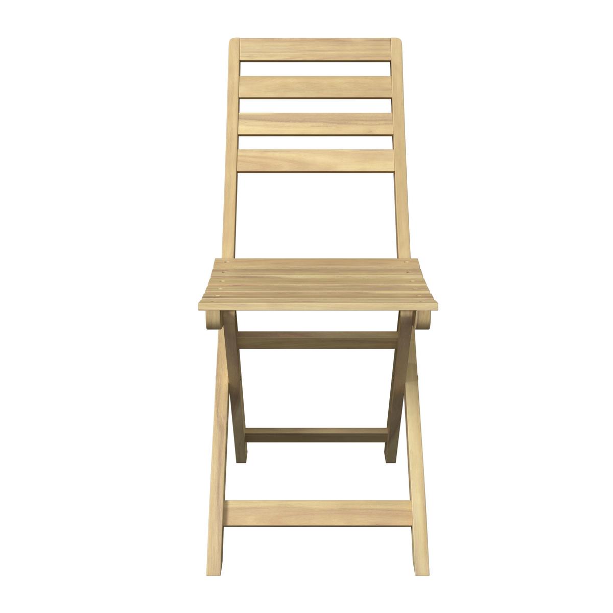 Balkonset Kopenhagen - Akaziefarben, MODERN, Holz - Beldano