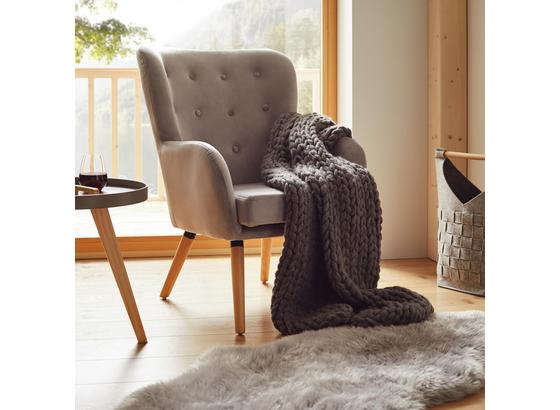 Kreslo Cooper - svetlosivá, Moderný, drevo/textil (69/95/76cm) - Mömax modern living Kreslo Cooper - svetlosivá, Moderný, drevo/textil (69/95/76cm) - Mömax modern living
