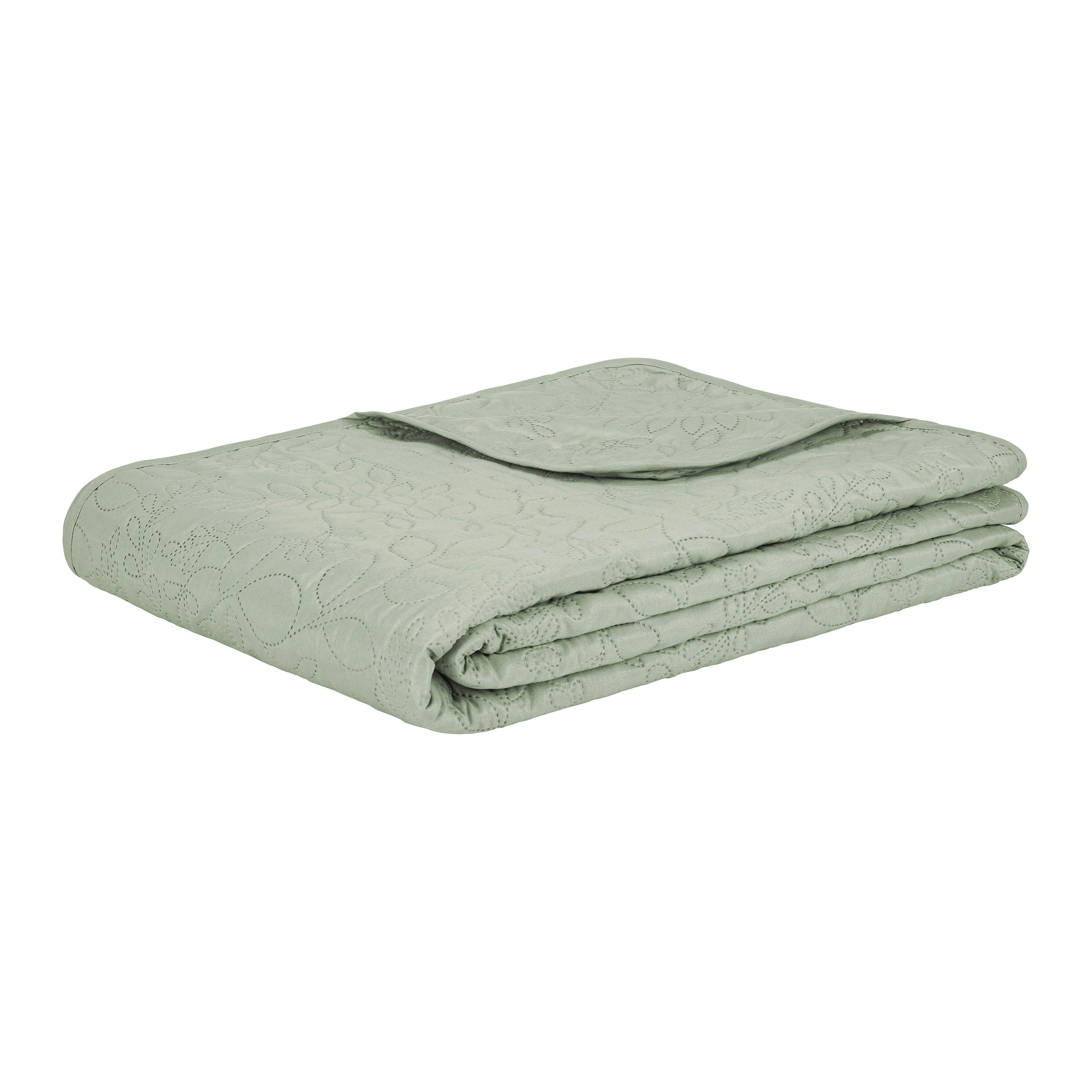 DENNÁ PRIKRÝVKA GRACE - šalviovozelená, textil (220/240cm) - Mömax