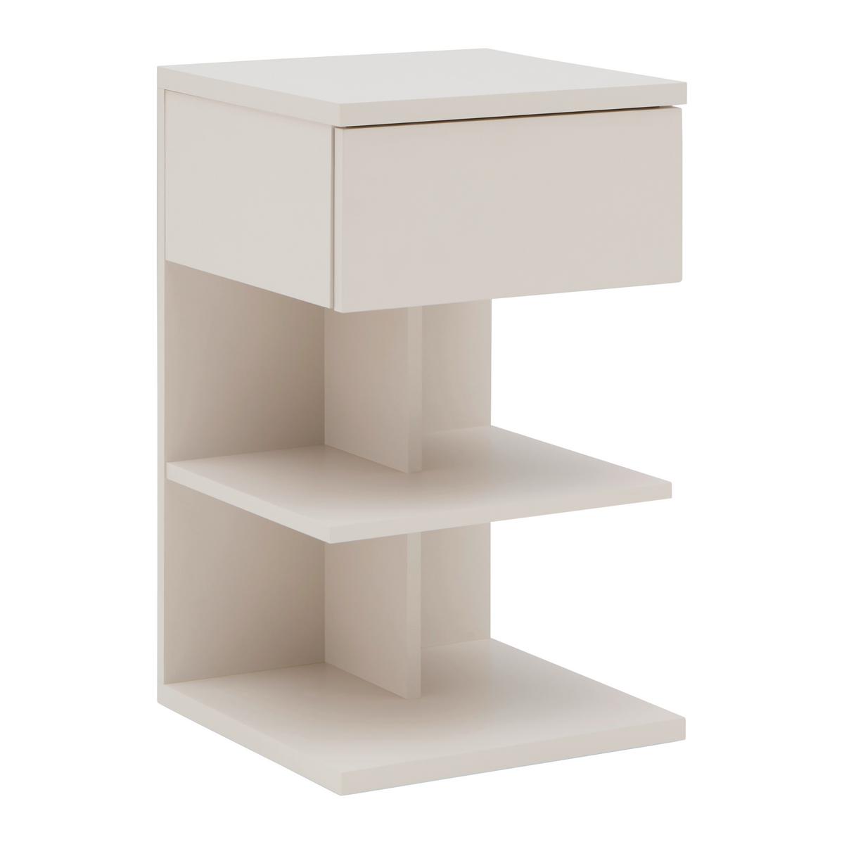 Noční stolek SUN, kašmírový - kašmírová, Moderní, kompozitní dřevo (39/65/39cm) - Mömax