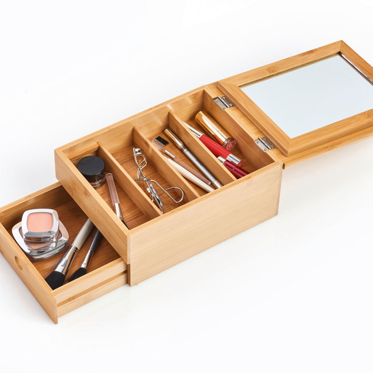 Schmuckkästchen Naturfarben BxHxT: 25x19x12 cm - Naturfarben, Basics, Holz (25/19/12cm) - Zeller Present