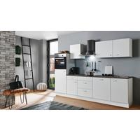 Küchenblock White-Classic - Graphitfarben/Weiß, KONVENTIONELL, Holzwerkstoff (280cm) - Menke