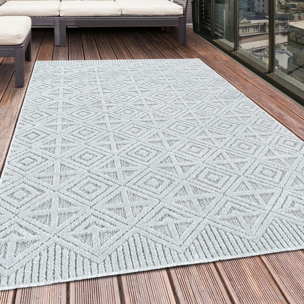 Läufer Bahama - Grau, Design, Textil (80/250cm) - Novel