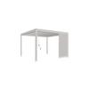 Pavillon-seitenteil 113x235cm Wetterfest - Weiß, Basics, Metall (113/235/10cm) - Gardenson